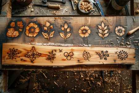 Idées de motifs simples pour la pyrogravure débutant